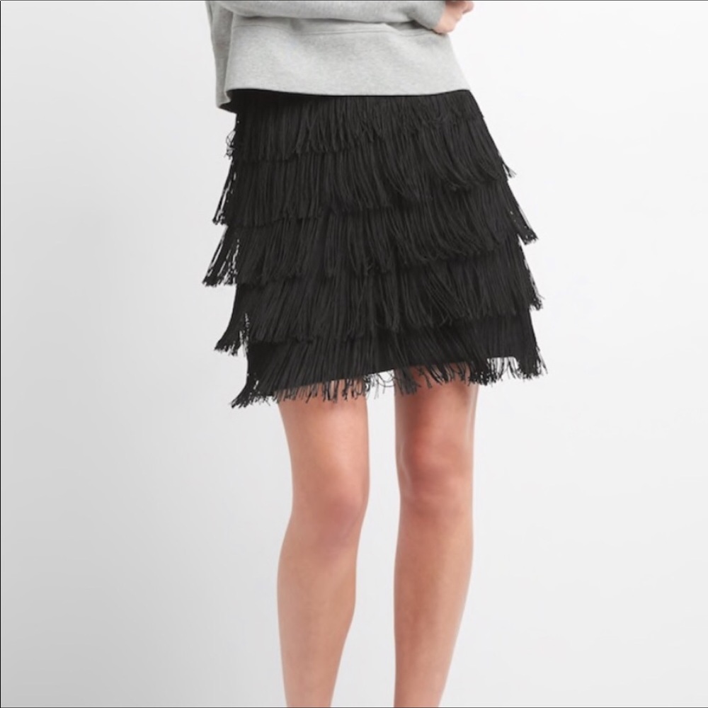 Gap Fringe Mini Skirt